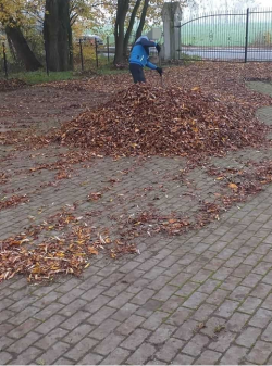 Nagrobki, place, przystanki w wersji przed czyszczeniem oraz po czyszczeniu