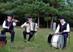major Kowalewska na spotkaniu w Łęgu Osieku