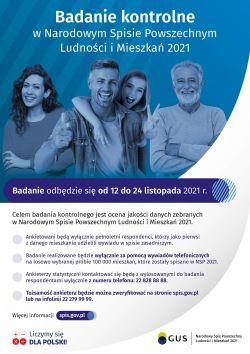 Badanie kontrolne NSP 2021 - plakat informacyjny