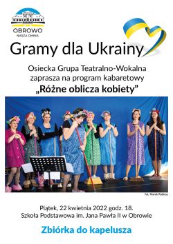 Plakat Gramy dla Ukrainy A3