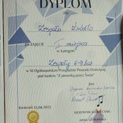 Trzy nasze zespoły na podium w konkursie ogólnopolskim