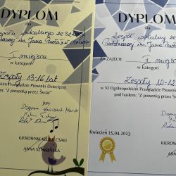 Trzy nasze zespoły na podium w konkursie ogólnopolskim
