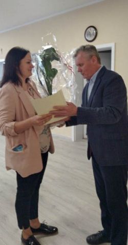 Podziękowanie dla Pani Karoliny Słomczewskiej