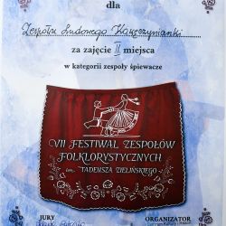 VII Festiwal Zespołów Folklorystycznych im. Tadeusza Zielińskiego w Brześciu Kujawskim
