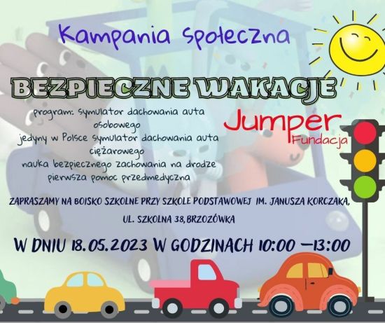 „Bezpieczne wakacje 2023” z Fundacją Jumper