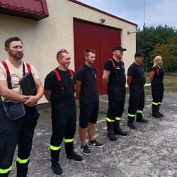 Ćwiczenia i nocowanka młodych strażaków