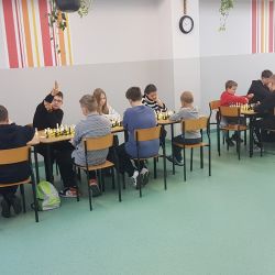 Gminny turniej szachowy uczniów klas 7-8 oraz klas 6 i młodszych
