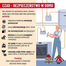 Materiały dotyczące tlenku węgla i czujek do wykrywania zagrożenia z tym związanego