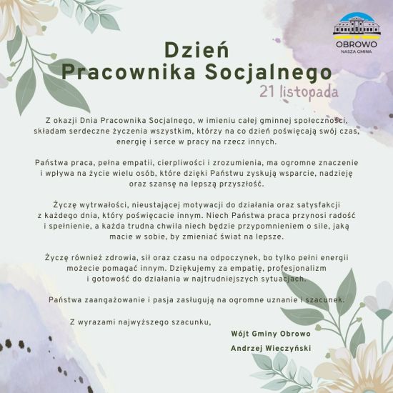 Dzień Pracownika Socjalnego