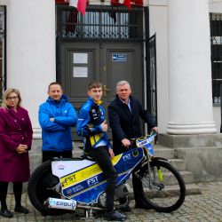 Oskar Rumiński na spotkaniu z Wójtem Gminy Obrowo