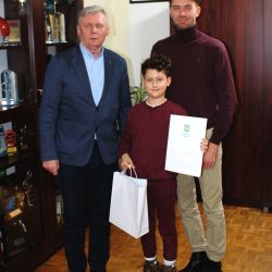 Witek Stępczyński z wizytą u Wójta Gminy Obrowo