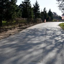 Budowa chodnika Dobrzejewice - Zawały