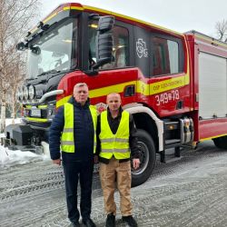 Odbiór nowego wozu ratowniczo-gaśniczego