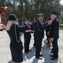 Uroczyste przekazanie wozu strażackiego