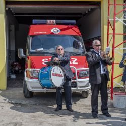 Uroczyste przekazanie wozu strażackiego