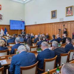 Uhonorowanie Wójta Gminy Obrowo Andrzeja Wieczyńskiego za 35 lat nieprzerwanej służby w samorządzie terytorialnym