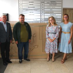 Wójt Gminy Obrowo, Andrzej Wieczyński, radny Sejmiku Województwa Kujawsko-Pomorskiego, Jacek Gajewski, zastępca wójta Gminy...