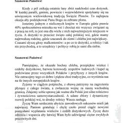 List gratulacyjny i podziękowanie