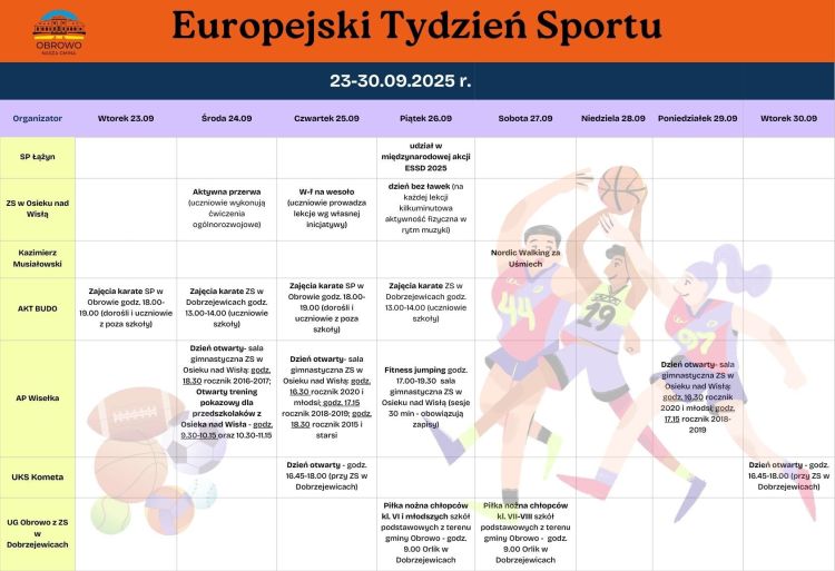 Tygodniowy plan zajęć
