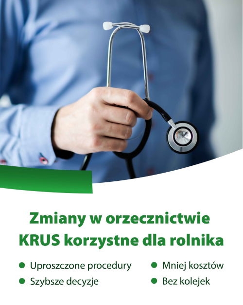 Plakat zmiany w orzecznictwie KRUS