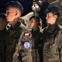 Uczniowie na Monte Cassino