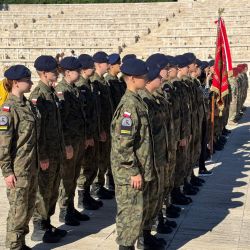 Uczniowie na Monte Cassino