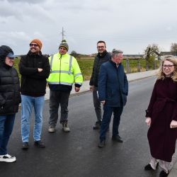 Nowy chodnik i jezdnia przy ulicy Długiej