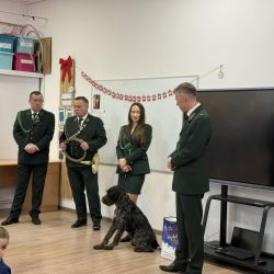 Spotkanie z myśliwymi z Koła Łowieckiego „Zlot" z Torunia w Przedszkolu Samorządowym w Osieku nad Wisłą