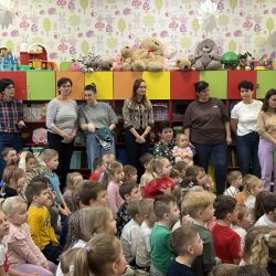 Spotkanie z myśliwymi z Koła Łowieckiego „Zlot" z Torunia w Przedszkolu Samorządowym w Osieku nad Wisłą