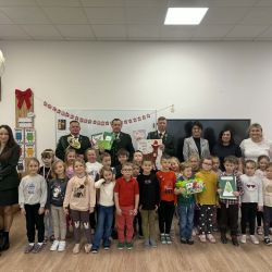 Spotkanie z myśliwymi z Koła Łowieckiego „Zlot" z Torunia w Przedszkolu Samorządowym w Osieku nad Wisłą