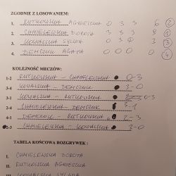 Szósty turniej tenisa stołowego dorosłych