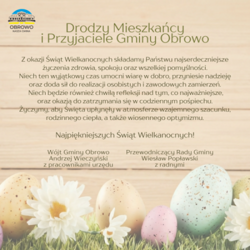 Życzenia z okazji Świąt Wielkanocnych