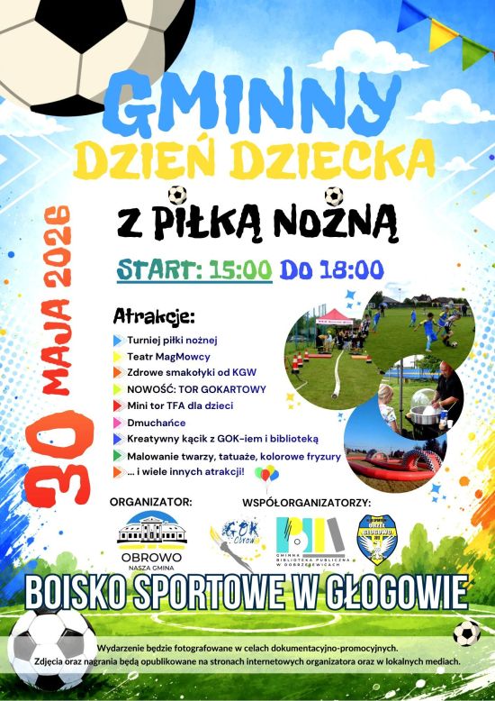 Gminny Dzień Dziecka z piłką nożną w Głogowie 2026