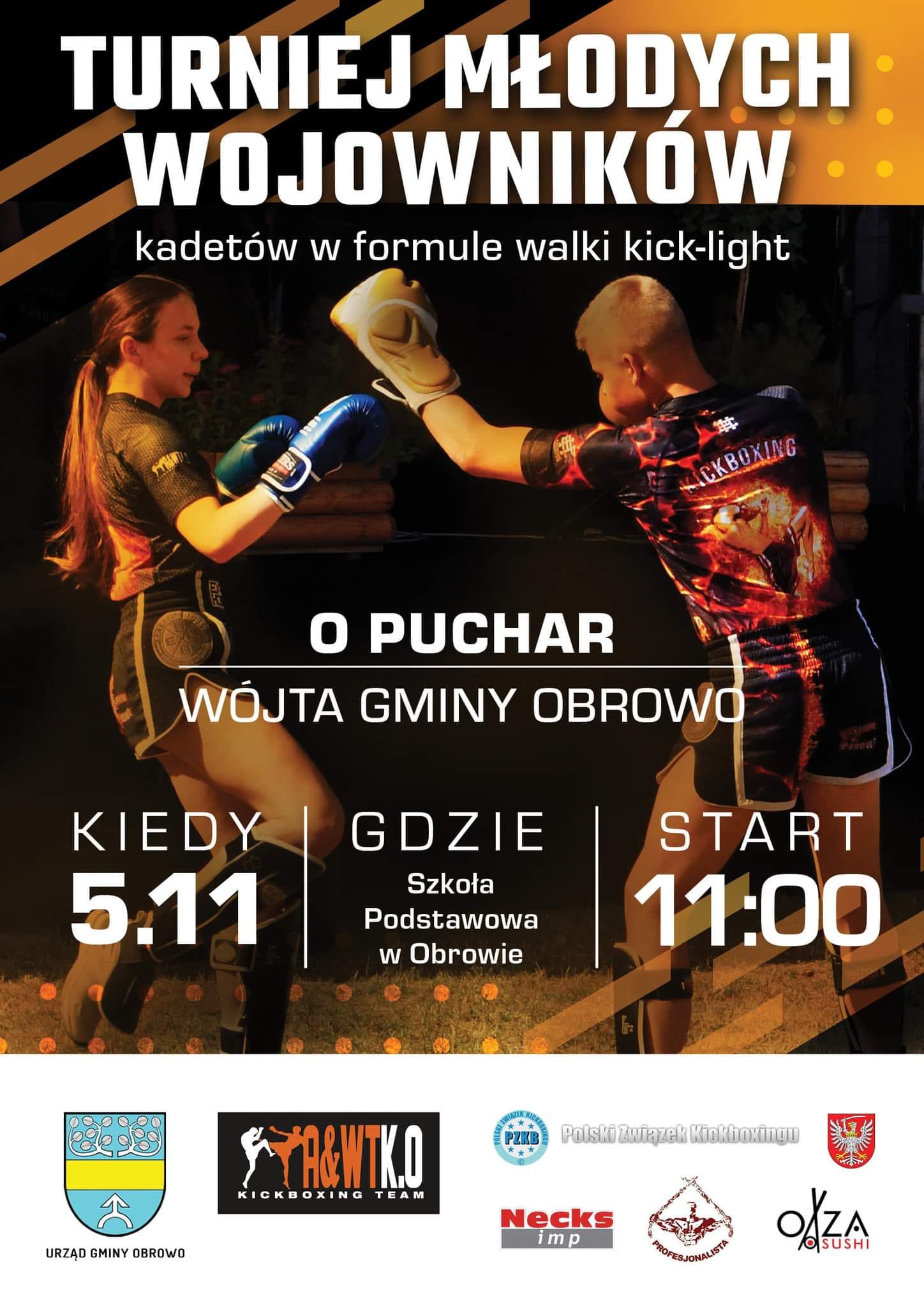 Turniej Młodych Wojowników już 5. listopada w Obrowie