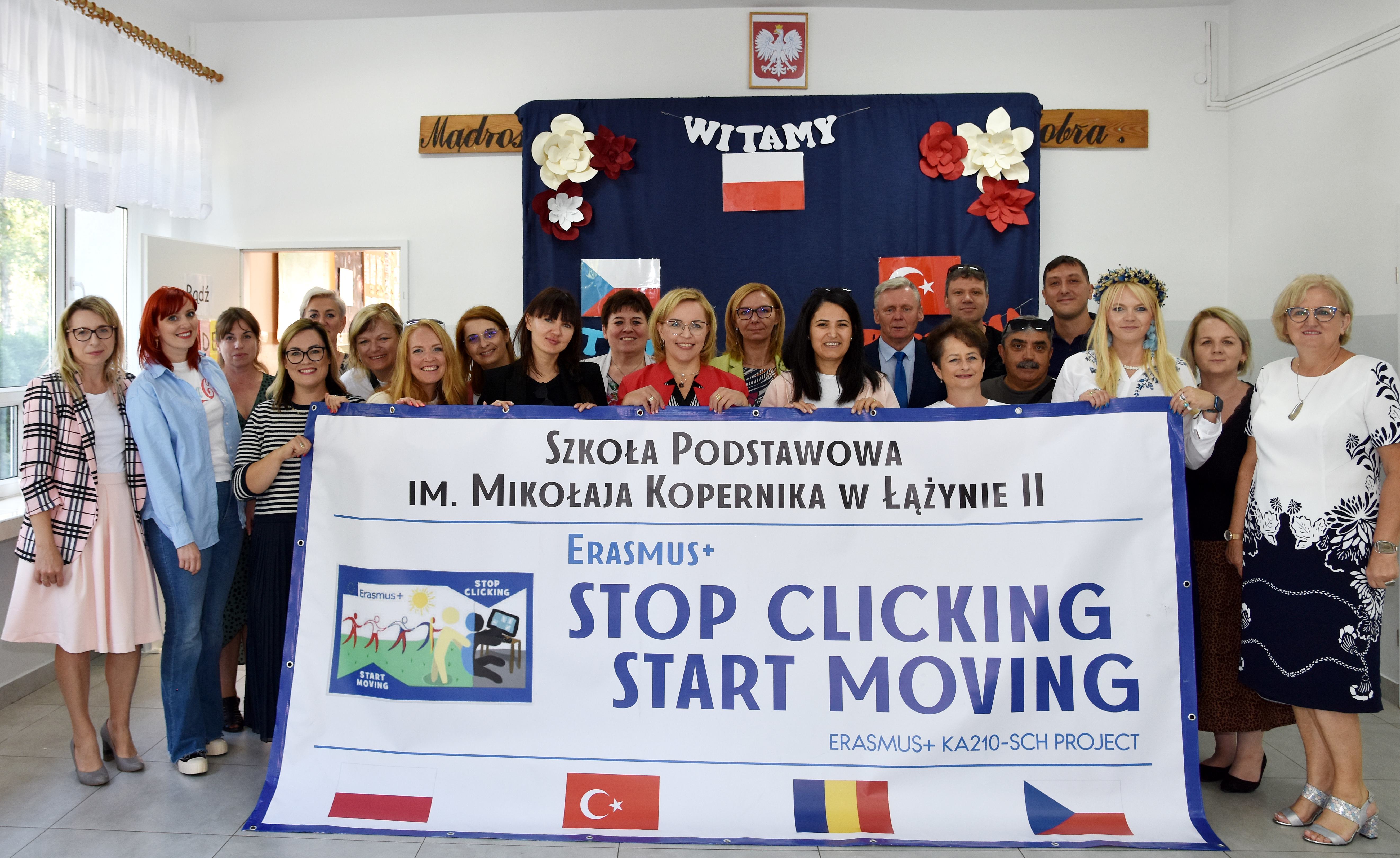 "Stop clicking, start moving!"- międzynarodowy projekt Erasmus +