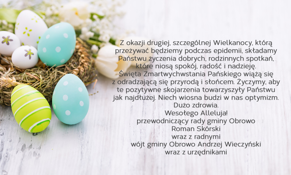 kartka z życzeniami wielkanocnymi