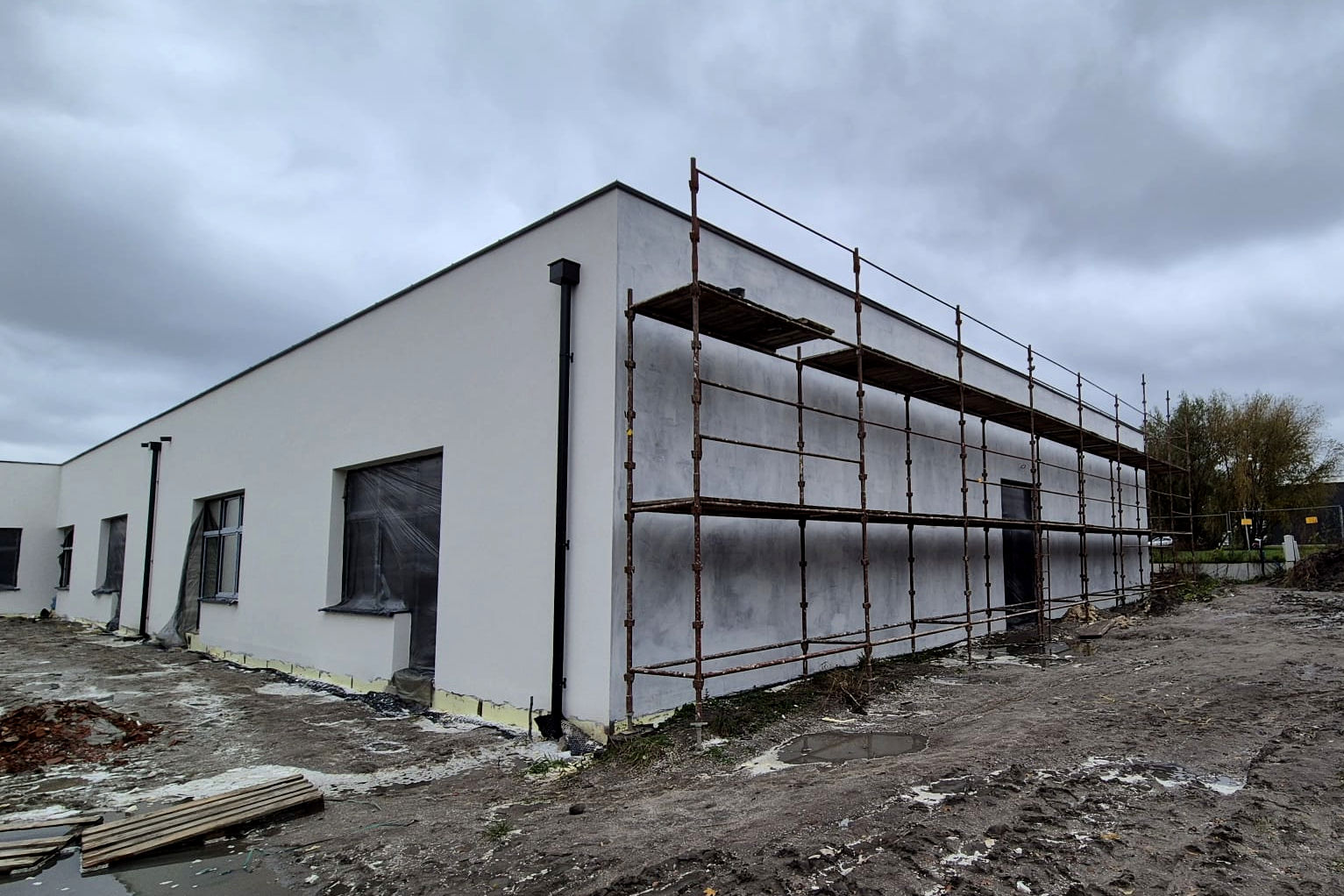 Postęp prac w Obrowie