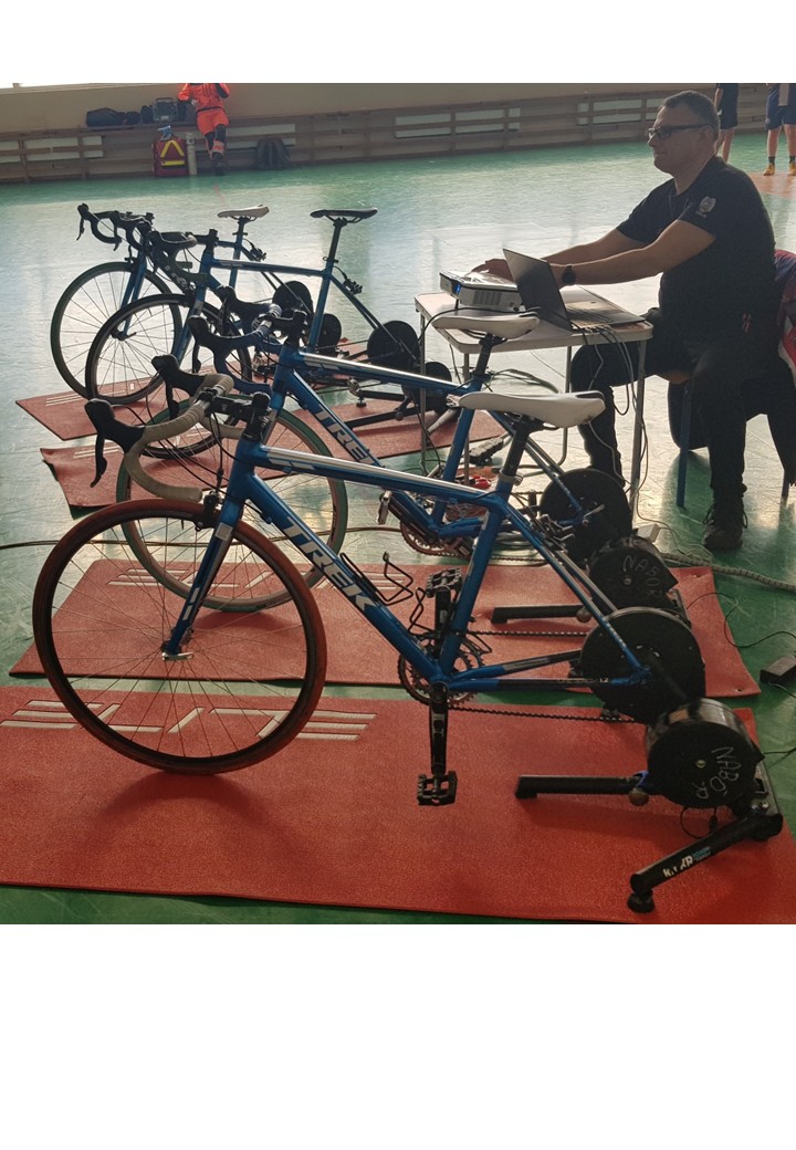 VII Mistrzostwa Szkół Podstawowych Gminy Obrowo w jeździe na trenażerach kolarskich