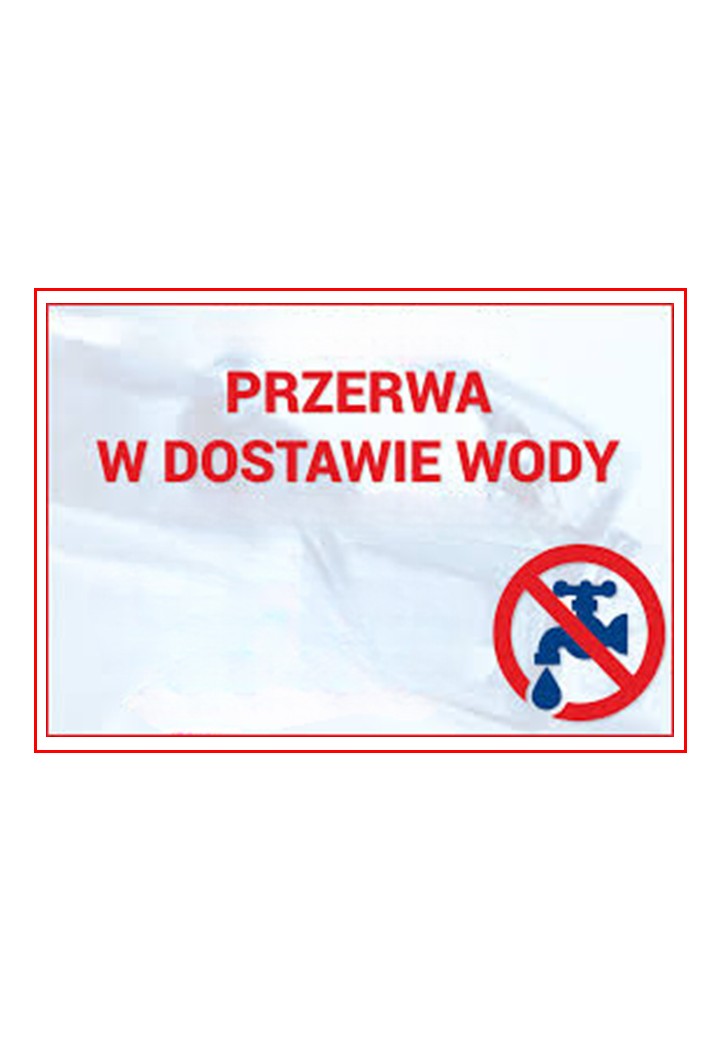 Przerwa w dostawie wody