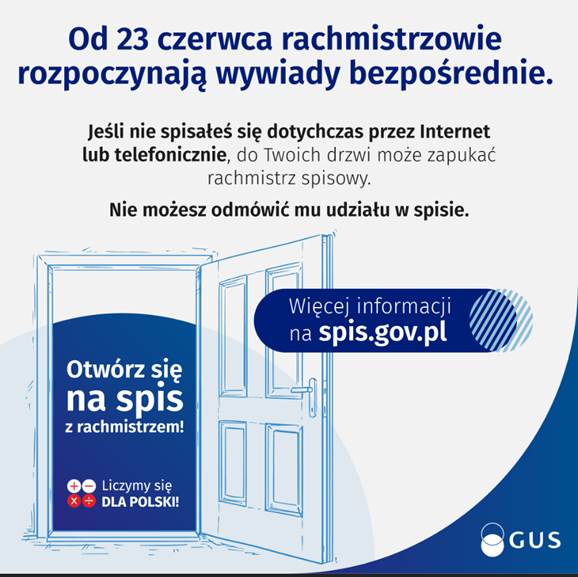 Rachmistrzowie spisowi rozpoczynają pracę w terenie