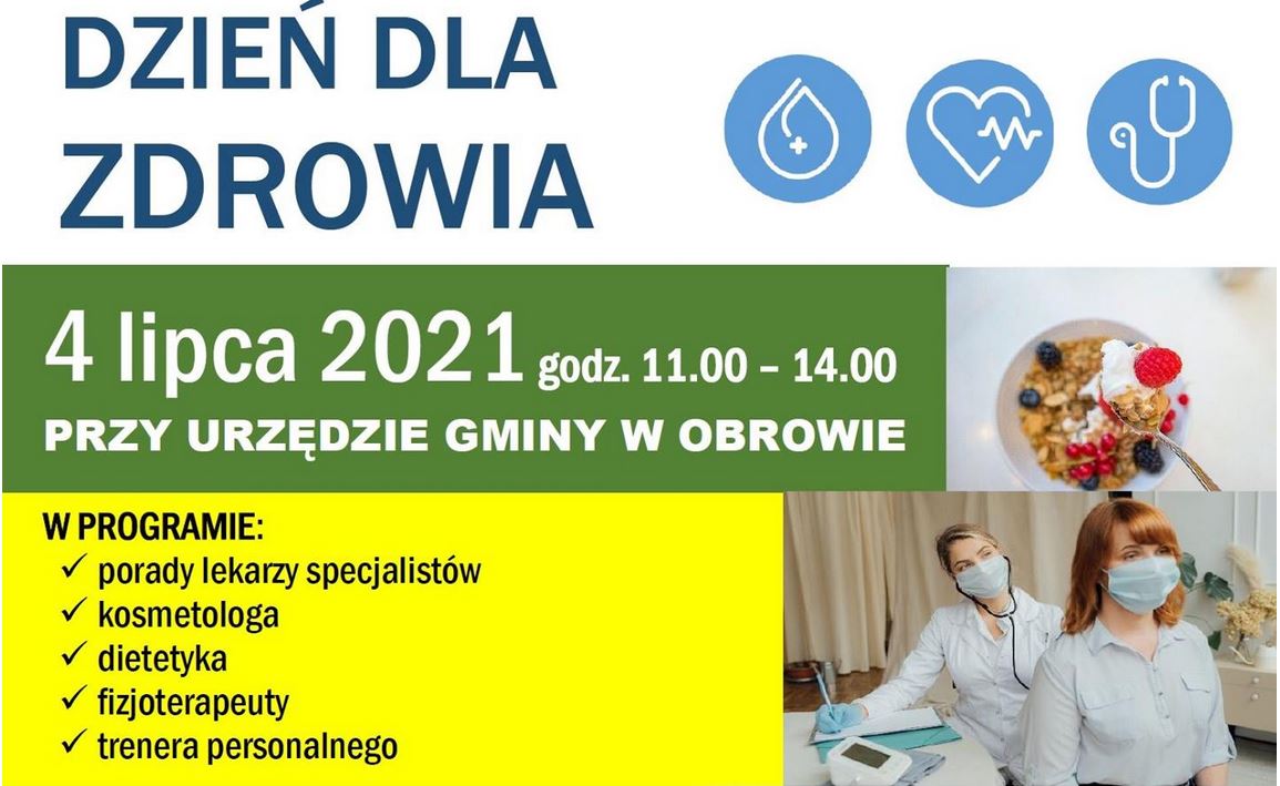 plakat promujący gminny festyn dla zdrowia