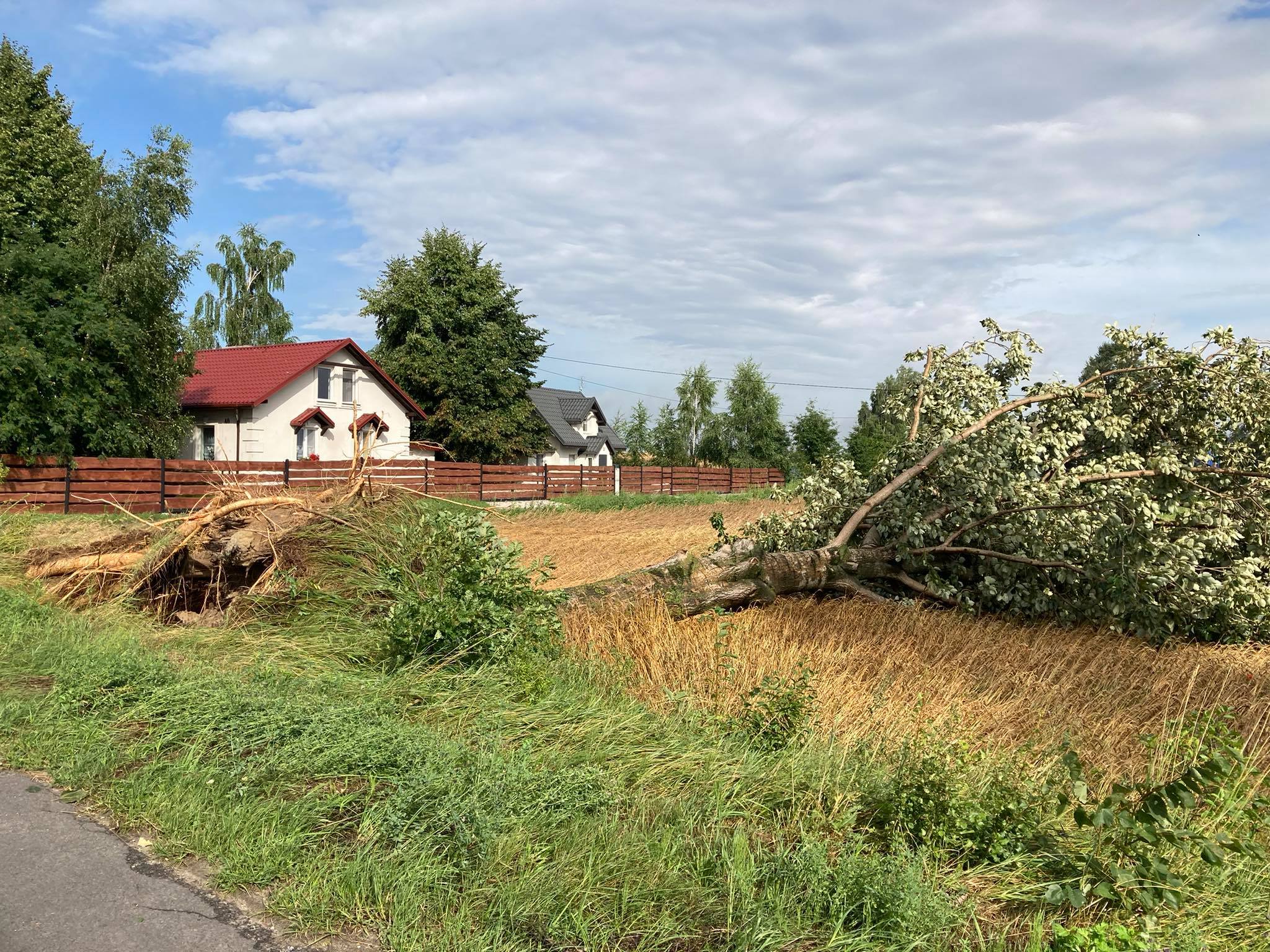 Nawałnica w Gminie Obrowo