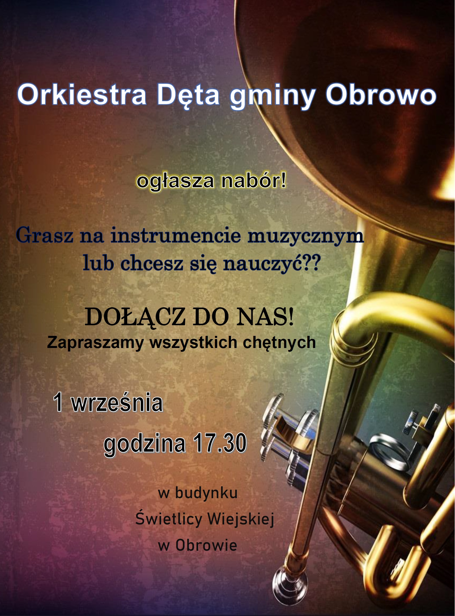 Nabór do Orkiestry Dętej Gminy Obrowo